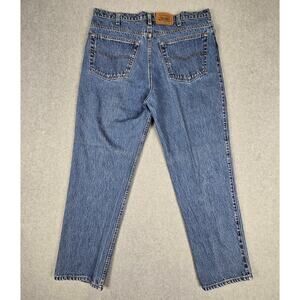 Vintage Levi's 540 Mens Size 40x32 Brown Leather Center Patch Made in USA